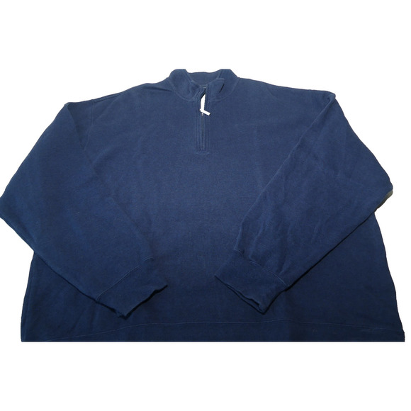 Orvis Men's XXL Blue Pullover 1/4 Zip Sweatshirt 2X Cotton Loose Gorpcore Navy - Picture 1 of 7